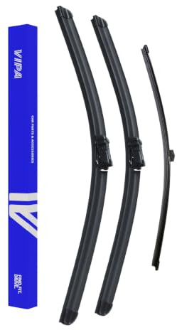 Vipa Car Parts Premium Wiper Blade Set | Fits: CUPRA FORMENTOR SUV (Oct 2020 Onwards) | All-Weather Performance | Durable, Streak-Free Windshield Wipers | Easy Installation