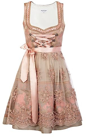Edelnice Trachtenmode Mini Dirndl 2-teilig Rosalie mit Spitzenschürze (as3, Numeric, Numeric_40, Regular, Regular)