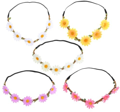 ifundom 20 Stk Girlande Stirnband Mädchen Atmen Haarbänder Für Damenhaar Blumenkopfschmuck Sonnenblumen-haarkranz Blumenkranz Damen Stirnbänder Schleife Brautjungfer Jahrgang Seidentuch