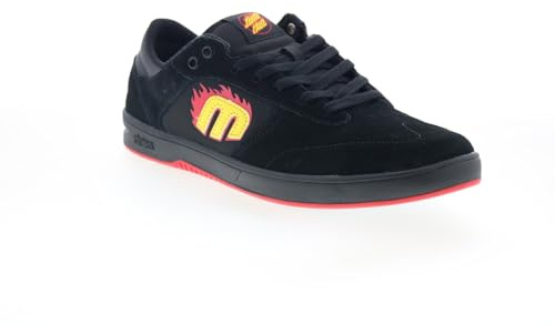 Etnies Homme Windrow Vulc X Santa Cruz Low Top Skate Shoe Chaussure, Noir, Rouge, Noir, 44 EU