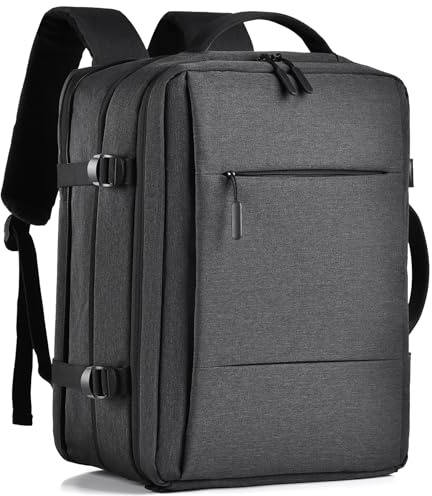 Kommodum - Zaino Bagaglio a Mano 42x23x30 cm Zaino Porta PC 15,6” Estensibile per Computer Portatile Borsa da Cabina da Viaggio con porta USB Aereo Voli Borse Valigia per Lavoro Casual Scuola misura M