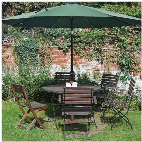 asdchZen Grands Parasols De Marché Extérieur Uv50+, Parasols De Table De Jardin avec Manivelles, Parasols Durables Et Résistants À La Décoloration, pour Terrasses, Cours, Pelouses À L'Extérieur