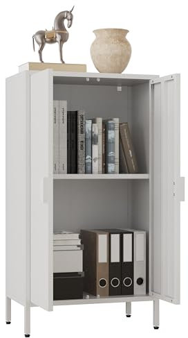 VCM Cassettiera in Legno credenza credenza Alta Armadio con Ante a Battente Flokas M Cassettiera in Legno credenza credenza Alta Armadio con Ante a Battente Flokas M Bianco