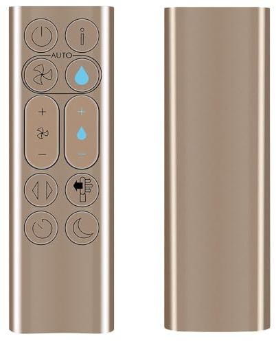 RETROSUN Replacement Fan Remote Control for Dyson Pure Humidify+Cool Tower Fan PH01 PH02 PH03 PH04 PH3A PH2 De-NOx（Color : Gold）
