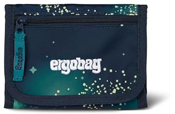 ergobag Brustbeutel Geldbeutel, Mini Portemonnaie mit Kleingeldfach, Sichtfenster für Mädchen und Jungen