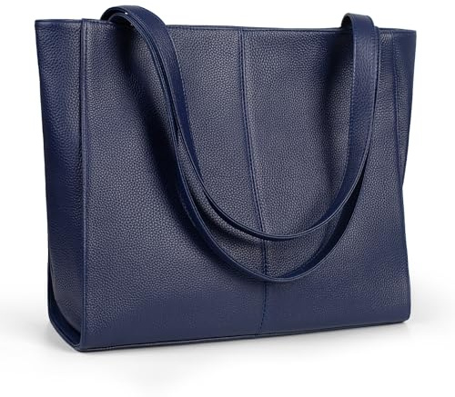 befen Echtleder Handtasche Damen Groß Shopper Tasche mit 14 Zoll Laptopfach