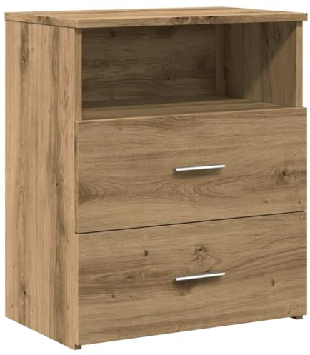 vidaXL Nachttisch Artisan-Eiche 50x32x60 cm Holzwerkstoff