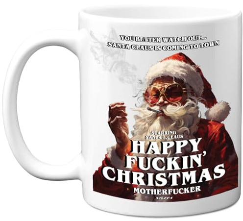 Stuff4 Sarcastic Gifts for Work Colleagues, Rude Novelty Christmas Mug