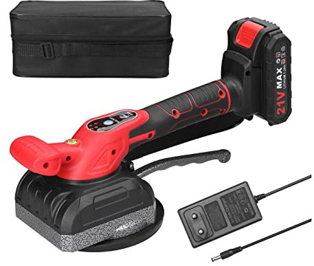 Machine de nivellement de vibration de carrelage, Vibrateur de carrelage portable à ventouse for carrelage, machine de pose de carrelage, vibrateur de sol automatique réglable, outil de nivellement av