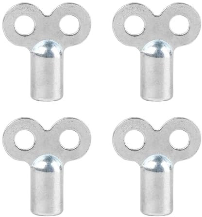 4x Heizkörper Entlüftungsschlüssel zum entlüften - Robust aus Metall - Passend für alle Heizungen