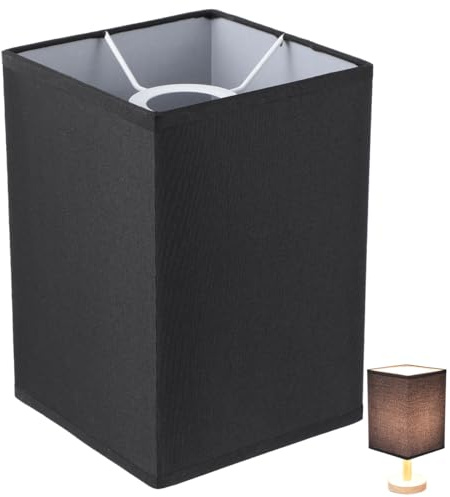IMIKEYA Lampenschirm Eckig Tischlampenschirm Als Ersatzschirm Für Steh- Und Tischleuchten -Eisen 7.87X5.51X5.51in Für Schlafzimmer Wohnzimmer Büro