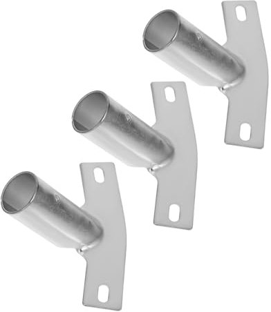 HOUDERCO 3pcs Broom Handle Adapter for Metal Poles Cleaning Tool Bracket for Broom Head Connection Household Floor Cleaning Accessories