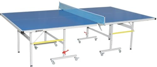 DEVESSPORT Bordtennisbord utomhus och inomhus med 8 hjul | Professionellt hopfällbart bordtennisbord med nät ingår – Officiella mått 274 x 152 x 76 cm