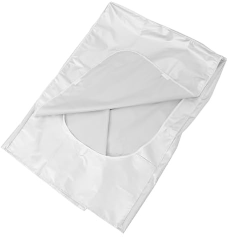 POPETPOP Housse de Protection Résistante à L'eau et Facile à Nettoyer pour Machine à Laver en Polyester Argenté Protège Efficacement la Poussière Rayons UV