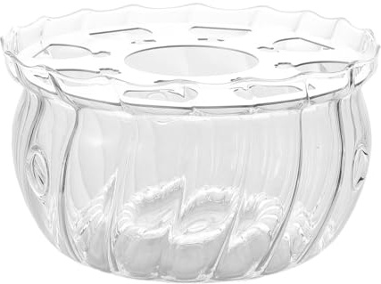 TOPPERFUN Teapot Warmer Glass Tealight Heater Heat Base Candle Powered Tea Light Warmer for Teapot and Tea Accessories 5.12X5.12X2.95In