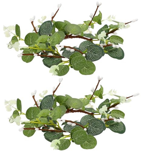 ULTECHNOVO 2Piezas Decorativa para Velas Decoración para Pascua y Hogar Accesorio Festivo de Larga Duración para Interiores y Exteriores