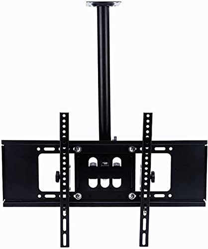 DRFGNF Supporto TV da soffitto, Supporto telescopico per TV da soffitto Regolabile in Altezza, Adatto alla Maggior Parte dei televisori LCD a Schermo Piatto da 40-70 Pollici, su