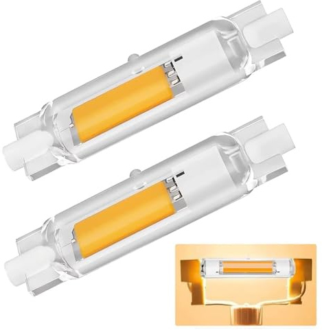 Dvnoua R7S LED 78mm Dimmbar 20W R7S 78mm ersetzt 200W Halogenstab LED Birne Warmweiß 3000K 2000lm