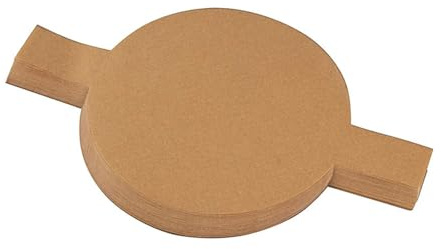 100 hojas de papel pergamino redondo de un solo uso para hornear forros a prueba de grasa, apto para moldes estándar para pasteles aptos para microondas y horno, siliconas de grado alimenticio, papel