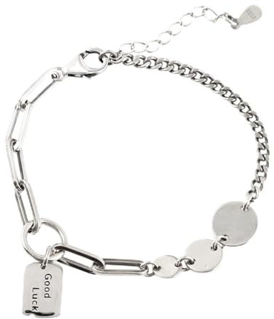 TTDGYYXW Lucky Square Damen-Rundkette