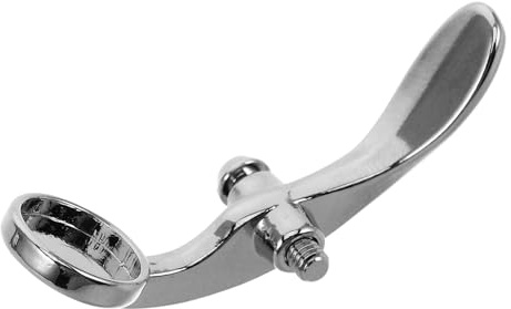 AKOOSY Trumpet Water Key Spit Valve Assembly with Alloy Screw for Fastening and Repair Replacement, Silver Wind Instrument Accessory for Brass Instrument Maintenance