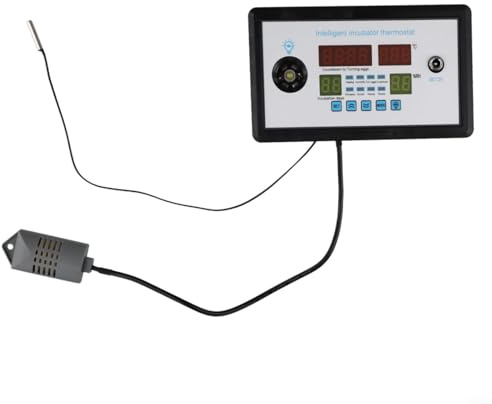 Besttoolifes Termostato incubador programable para huevos de gallina, pato y ganso, control inteligente de 12 V, rango de 37,3 a 38,3 °C, huevo L