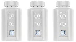 Homematic IP Heizkörperthermostat – Evo 3er-Set, Smart Home, digitaler Thermostat Heizung, Heizungsthermostat, Steuerung per App, Alexa & Google Home, einfache Installation, Energie sparen