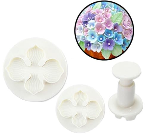 SWETRACE Juego de 3 Moldes para Pastel de Fondant de Plástico Abs Alimentario, Livianos y Fáciles de Limpiar, Ideales para Decoración de Tartas en Ceremonias de Boda