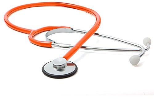 American Diagnostic ADC660NO Proscope 660 Adult Lightweight General-Exam Stethoscope, 31.5 Length, Neon Orange