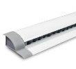 Art & More Klemmleiste für Papier, Klemmschiene, Kugelklemmschiene, 1m, Weiß, Aluminium, 1 Stück zur einfachen Präsentation von Postern, Bildern und Fotos an der Wand