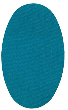6 Thermoaufbügelbare Knie- und Ellbogenflicken – Bügelflicken 16 x 10 cm – Zum Reparieren & Verstärken von Hosen, Jacken, Pullovern & Hemden – Farbe: Türkis