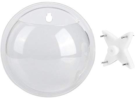 Wall Mounted Hanging Fish Bowl, Mini Transparent Aquarium Plant Container Acrylic Fish Tank Aquarium Decoration 15cm for Home Office Mall Indoor
