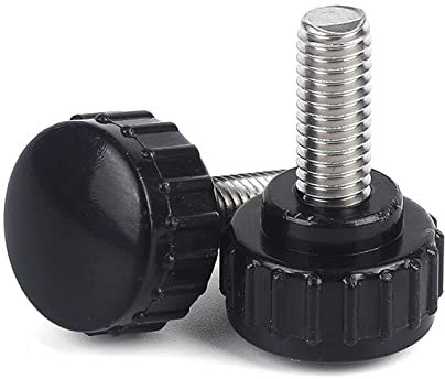 Rundkopfgriff Handschraube Runde Rändelschraube aus Gummi Edelstahl 304 M3 M4 M5 M6 M8, M8x35mm