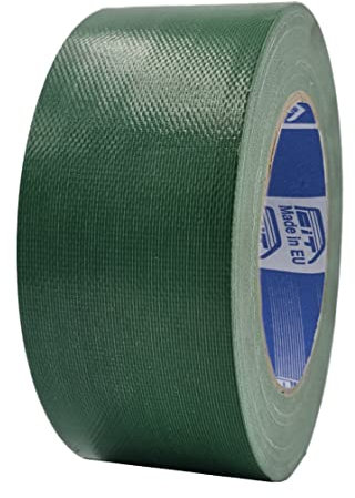 ACIT Nastro telato super 50 mm x 25 m, nastro telato rinforzato, Duct Tape, Nastro Telato Americano: Riparazioni, Fissaggio e Imballaggio ad alta tenuta (Verde)