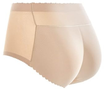 FFWTPY Mujer Bragas con Relleno Push Up Braguitas Moldeadoras sin Costuras Fajas Levanta Glúteos Acolchado Bragas Pantalones Ropa Interior