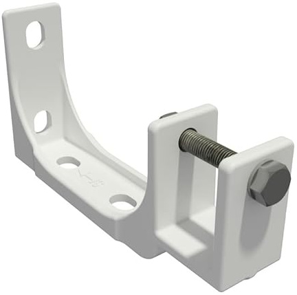 home Trends Markisenhalterung Decken- und Wandhalterung mit Befestigungsmaterial Stahl/Aluminium und Weiß/Anthrazit zur Auswahl (3, Dual-Stahl-40mm-Weiß)