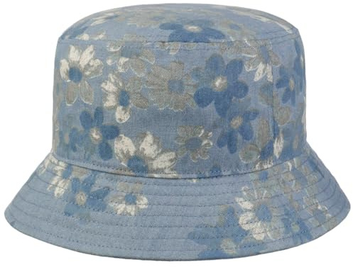 Lipodo Jeans Flower Bucket Hut geblümt knautschbar Damen Frühling Sommer