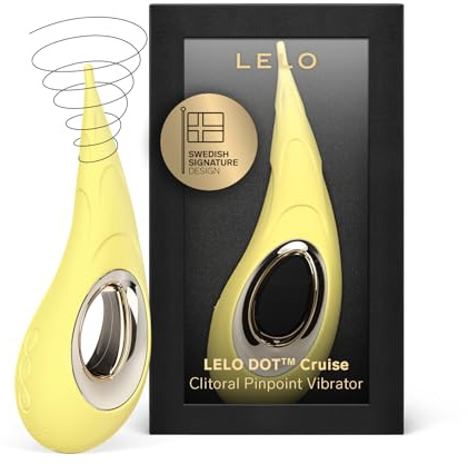 LELO DOT Cruise-Hochfrequenz-Klitoris-Vibrator mit 8-artigen elliptischen Bewegungen, Spot-Vibrator mit Cruise Control-Technologie, Lemon Sorbet