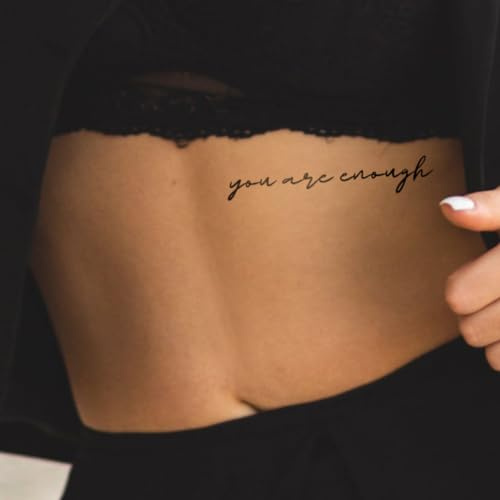 MyJagua Tattoo • You are enough | 1-2 Wochen Tattoo | Auf Pflanzenbasis | Hautverträglich | Wasserfest | Neue Tattoo Technologie | Kein Klebe Tattoo