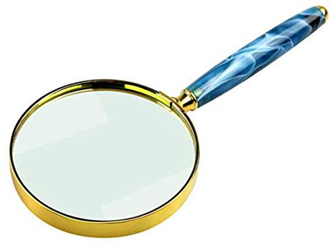 Lupe, Vergrößerungsglas, groß, 10-Fach, leistungsstarke Handlupe für Kinder, Kinder, Juweliere, Lesen von Zeitungsbüchern