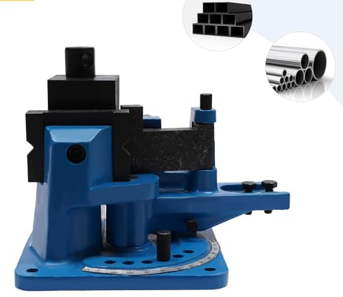 EurHomePlus Universal Winkelbieger Biegemaschine Metallbiegemaschine, 0-120 Grad Biegemaschine Biegegerät, für Flachstahl Rundstahl Quadratischer