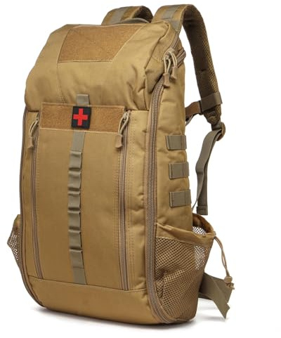 GUJOIN Sac à dos tactique imperméable 40 l Nylon Sac de premiers secours pour la randonnée, le trekking, la chasse, la pêche, le camping et les sports de plein air