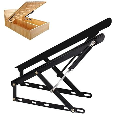 Hydraulischer Hebemechanismus fürs Bett, hydropneumatische Stange, Betthebemechanismus, robuste Betterhöhung, hydraulische Stützstange für Tatami-Bett, Bettheber für Aufbewahrungsbox, mit Sc