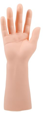 Healifty Simuliertes männliches Handmodell Trainierender Mini Maniküre-Kit Stand Arm uhrenhalter Handmodelle für Schmuck Anzeige Hand Schaufensterpuppe Schaufensterpuppenständer Beige