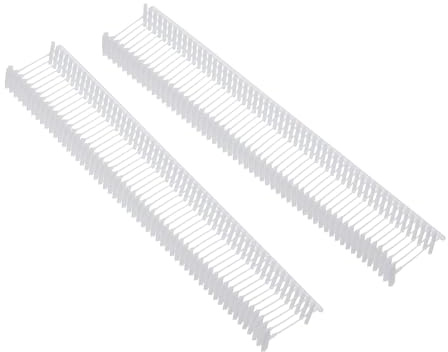 TOP-VIGOR 1000Pcs Tagging Barbs, 15mm Tagging Gun Fasteners, 0.59Inch Tag Pins, Plastic Standard Label Gun Price Tagging Barbs for Garment Price Tag Label, White
