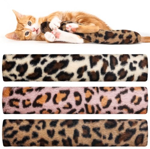 OSDUE Katzenminze Katzenspielzeug, 3 PCS Katzen Spielzeug Set, Katzenkissen mit Katzenminze Katzen Baldrian Kissen Plüsch Schmusekissen, Weiches Flauschiges Haustier beruhigendes Spielzeug
