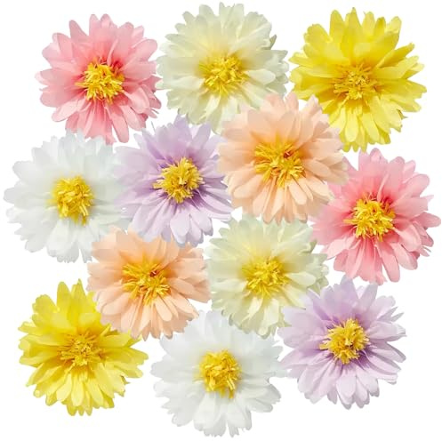 Mocrop 12 Piezas Flores de Papel Decoracion, 30cm Pompones de Papel, Decor Estética, Farolillos de Paper Decoracion Cumpleaños, Fiestas, Boda, Jardín, Bautizos