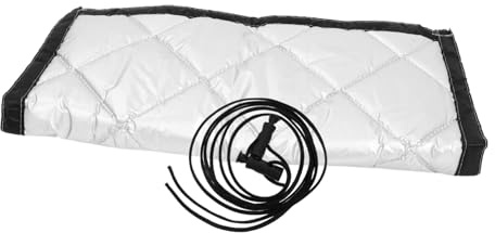 HOMSFOU Forro de cortina con aislamiento térmico insonorizado con gancho y bucle, cortinas opacas que reducen el ruido para dormitorio, aislamiento acústico y bloqueo de luz para privacidad y