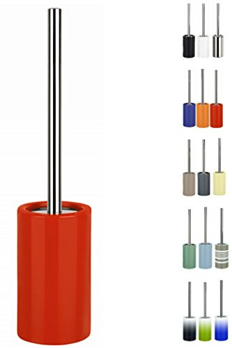 Spirella Tube WC Bürste Toilettenbürste Klobürste WC Garnitur aus Porzellan Rot