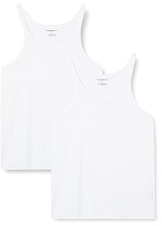 Emporio Armani Herr 111612cc722 Pyjamasöverdel, vit (Bianco/Bianco 04710), S EU, Vit, S